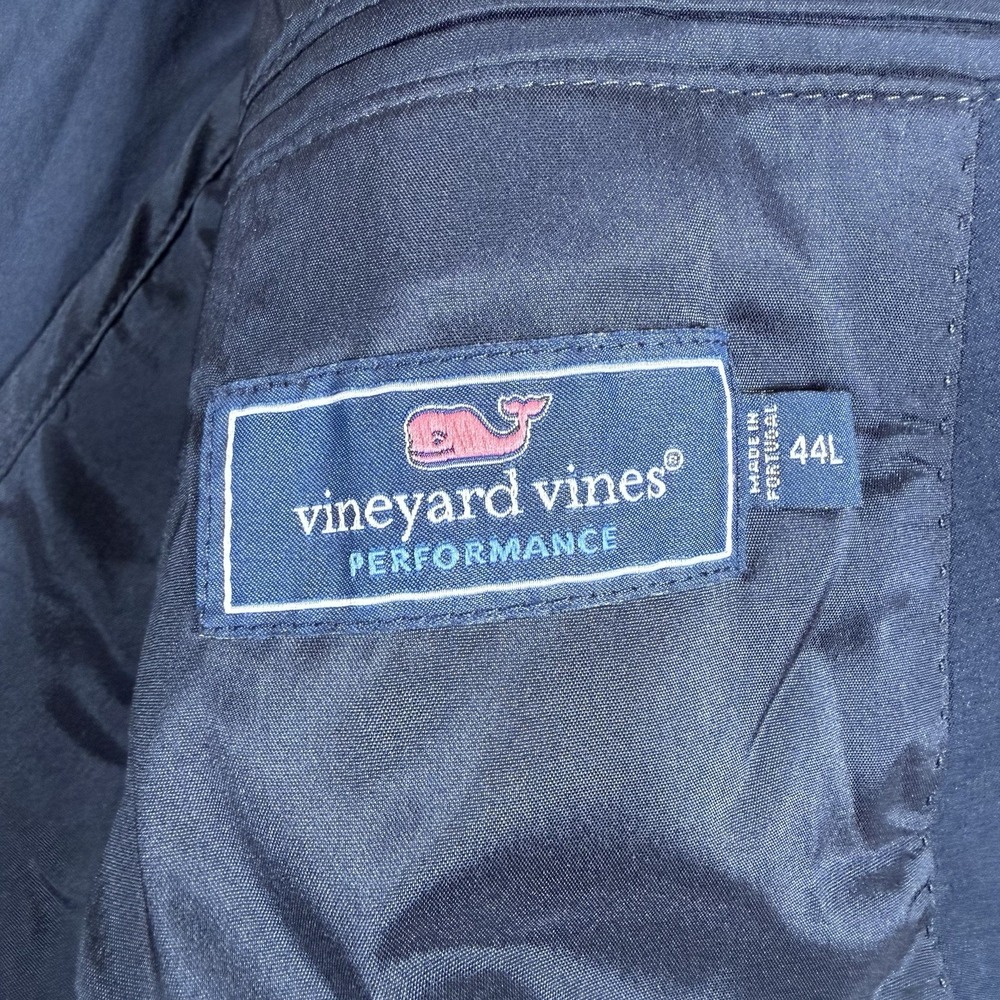 Vineyard Vines On-The-Go Performance Blazer Men's 44l Navy Sport Coat 1j0155 View 4